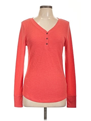 Time and Tru Long Sleeve Henley (view 1)