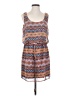 Assorted Brands 100% Polyester Print Brown Pink Casual Dress Size M - photo 1