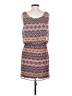 Assorted Brands 100% Polyester Print Brown Pink Casual Dress Size M - photo 2