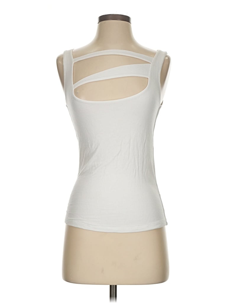 Pre-owned Michael Lauren Sleeveless T-shirt In White