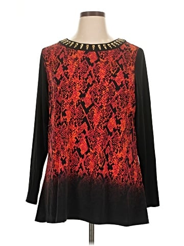 Peter Nygard Long Sleeve Blouse (view 1)