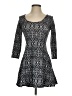 Forever 21 Argyle Black Casual Dress Size S - photo 1
