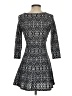 Forever 21 Argyle Black Casual Dress Size S - photo 2