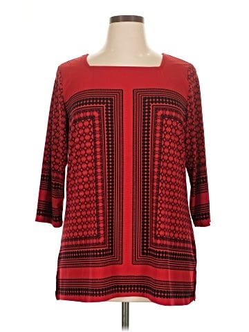 Christopher & Banks 3/4 Sleeve Blouse (view 1)