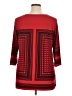 Christopher & Banks Red 3/4 Sleeve Blouse Size XL - photo 2