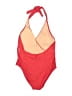J.Crew Color Block Red One Piece Swimsuit Size 14 - photo 2