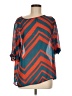 Rachel Kate 100% Polyester Teal Short Sleeve Blouse Size M - photo 1