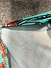 Shein Floral Teal Long Sleeve Blouse Size 12 - photo 8
