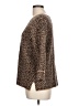 Tahari Animal Print Brown Pullover Sweater Size L - photo 5