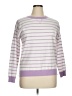 the pulse boutique Stripes Purple Pullover Sweater Size XL - photo 1