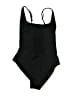 Unbranded Solid Black One Piece Swimsuit Size L (estimated) - photo 2