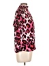 Unbranded 100% Polyester Animal Print Pink Short Sleeve Blouse Size L - photo 4