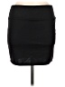 Aqua Solid Black Casual Skirt Size M - photo 1