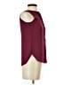 Ann Taylor LOFT 100% Polyester Burgundy Sleeveless Blouse Size XXS - photo 4