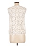 Per Se 100% Polyamide Ivory Sleeveless Blouse Size 10 - photo 2