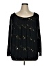 NY Collection Black Long Sleeve Blouse Size XL (estimated) - photo 1