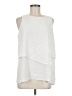 Pleione 100% Polyester Ivory Sleeveless Blouse Size M - photo 1