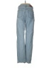 Nasty Gal Inc. Chevron-herringbone Blue Jeans Size 6 - photo 2