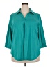 Assorted Brands Teal 3/4 Sleeve Blouse Size 2X - photo 1