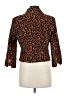 Metrostyle 100% Cotton Animal Print Brown Blazer Size 8 - photo 2