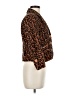 Metrostyle 100% Cotton Animal Print Brown Blazer Size 8 - photo 4