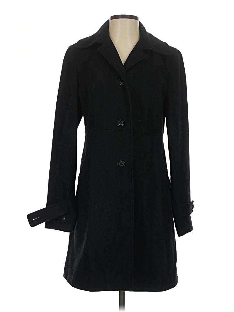 Pre-owned Gallery Wool Coat In Black
