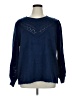 Shein Curve 100% Acrylic Blue Pullover Sweater Size 0X - photo 1