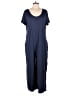 Acting Pro Solid Blue Jumpsuit Size L - photo 1