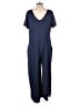 Acting Pro Solid Blue Jumpsuit Size L - photo 2