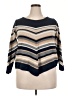 Westport 100% Cotton Chevron-herringbone Blue Pullover Sweater Size 2X - photo 1