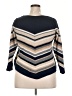 Westport 100% Cotton Chevron-herringbone Blue Pullover Sweater Size 2X - photo 2