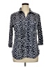 DressBarn Blue 3/4 Sleeve Button-Down Shirt Size XL - photo 1