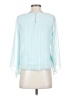 By & By 100% Polyester Blue 3/4 Sleeve Blouse Size S - photo 2