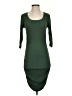 Bobi Solid Green Casual Dress Size S - photo 1