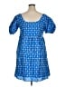 Rhode 100% Polyester Argyle Blue Casual Dress Size XL - photo 2