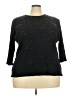 Quacker Factory Stars Black Pullover Sweater Size 2X - photo 1