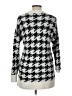 Lou & Grey Houndstooth Silver Pullover Sweater Size L - photo 2