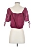 Express 100% Lyocell Burgundy 3/4 Sleeve Blouse Size XS - photo 2