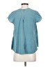 Askari Teal Short Sleeve Top Size S - photo 2
