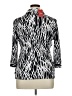 Sport Haley Print Silver 3/4 Sleeve Blouse Size XL - photo 2