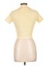 Pull&Bear Yellow Short Sleeve Turtleneck Size L - photo 2