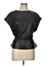 Open Edit 100% Polyurethane Black Short Sleeve Top Size L - photo 1