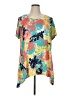 Ruby Rd. Floral Teal Short Sleeve Blouse Size 1X - photo 1