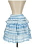 Glam Stripes Blue Casual Skirt Size S - photo 2