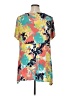Ruby Rd. Floral Teal Short Sleeve Blouse Size 1X - photo 2