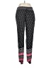 SR 100% Rayon Print Black Casual Pants Size L - photo 1