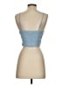 Zaful Floral Blue Sleeveless Top Size S - photo 2