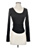 Laslulu Black Long Sleeve Top Size S - photo 1