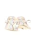 Unbranded Metallic Silver Gray Flip Flops Size 10 - 11 - photo 2