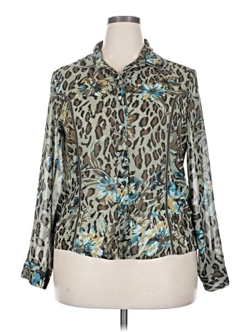Lemon Grass Long Sleeve Blouse (view 1)